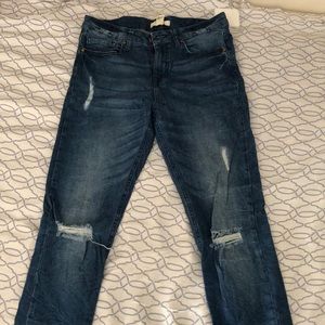 Forever21 washed our ripped jeans,